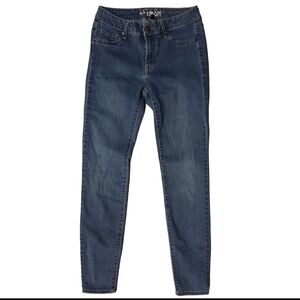 Rewash 5/27 Mid Rise Dark Wash Skinny Jegging Skinny Jean